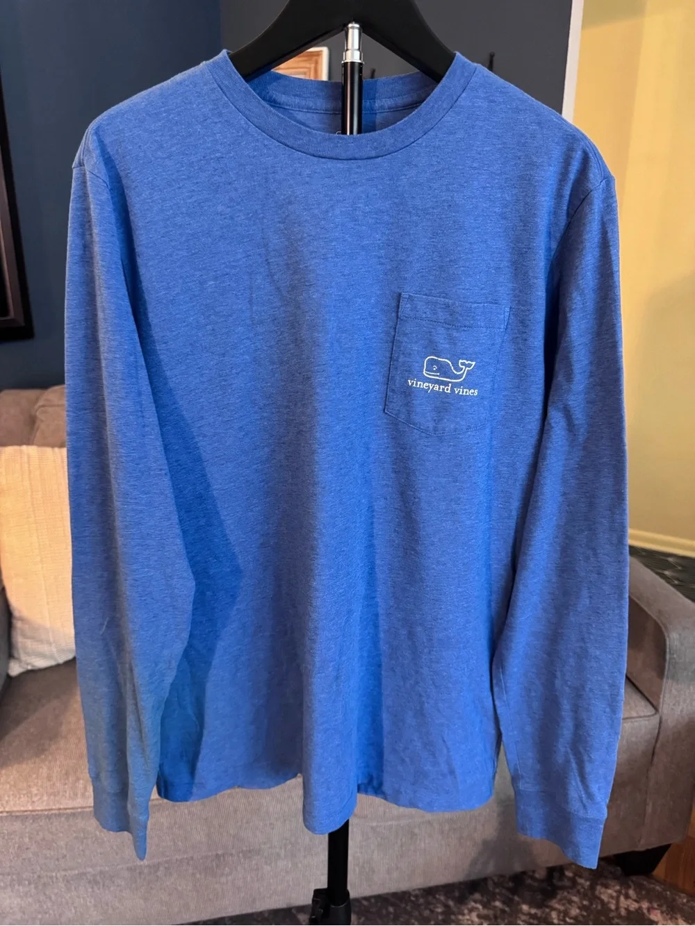 Vineyard Vines Blue Long-Sleeve Pocket Tee - Kids